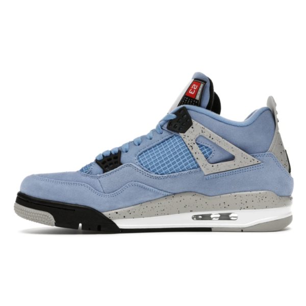 Air Jordan 4 Retro University Blue Sneakers - Imagen 4